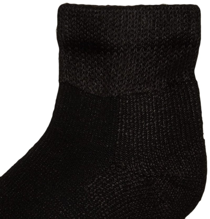 thorlos JMX Running Maximum Cushion Ankle Sock, (1 Pair), Black, Large - Image 3